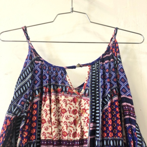 Patchwork boho cold shoulder boho dress American Eagle Outfitters - Picture 3 of 6